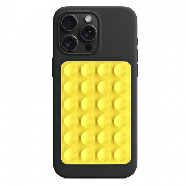 Suport cu Ventuze Techsuit SY-PAD, Galben