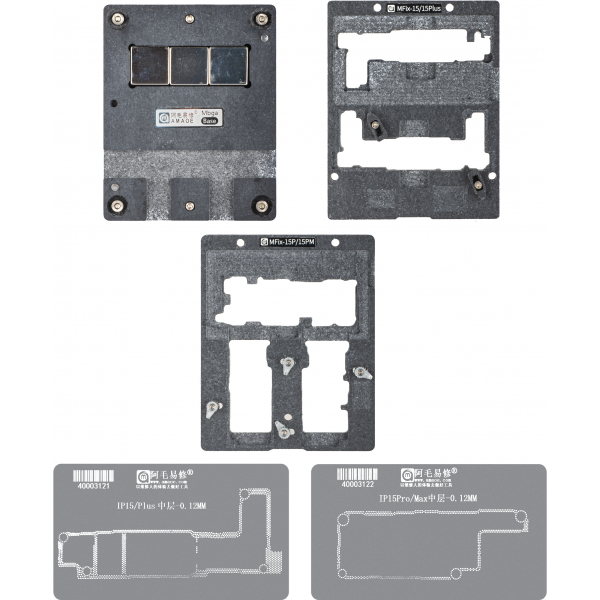 Suport de Lucru Reballing Amaoe MFix-15 pentru Apple iPhone 15 Series