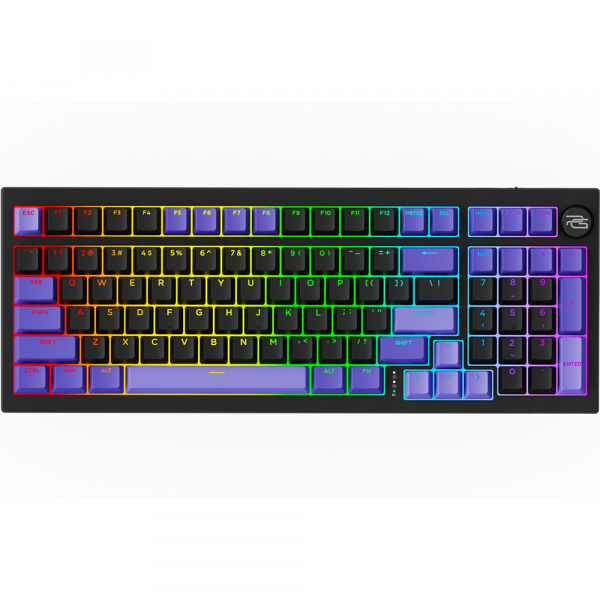 Tastatura Gaming Wireless Proove Slicker Pro, RGB, BT / Wi-Fi / Wired, 1.8m, Neagra WKSLPEN22416