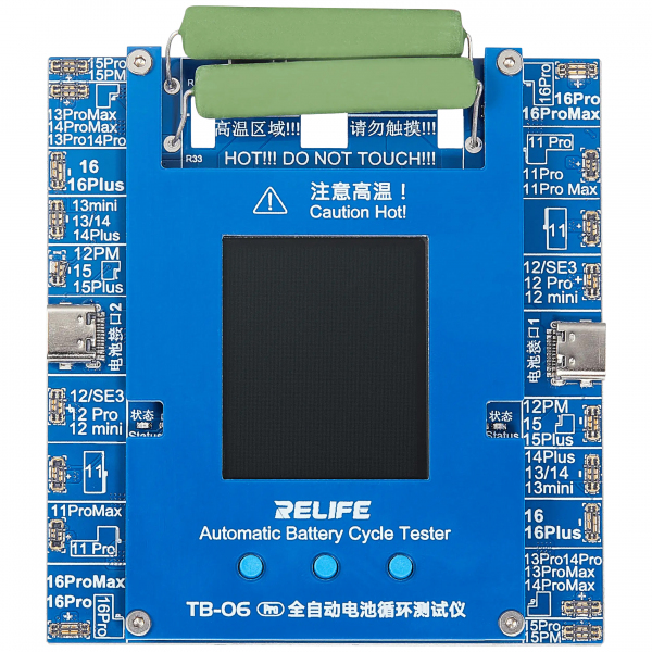 Tester Service Relife TB-06 Pro pentru verificare numar cicluri Acumulator Apple iPhone 11 - 16 Series