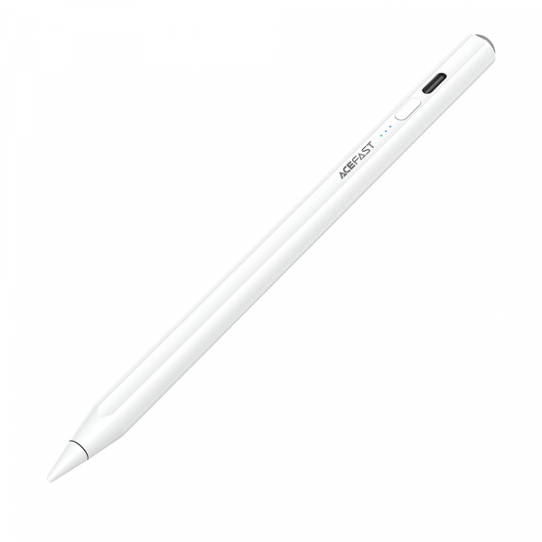 Touch Pen Acefast V2 pentru Apple iPad, Versiune Activ, Alb
