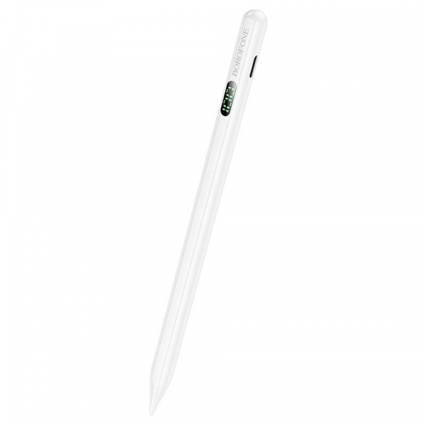 Touch Pen Borofone BG101 pentru Apple iPad Series, Versiune Activ, Alb