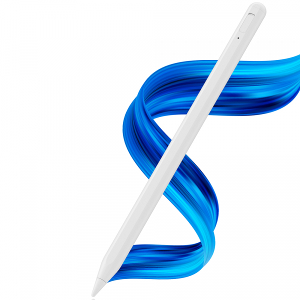 Touch Pen Techsuit AC10SH pentru Apple iPad, Versiune Activ, Alb