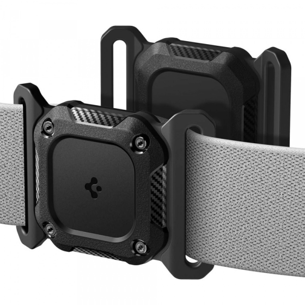 Suport Spigen Tough Armor pentru Apple AirTag la Zgarda Animal Companie, Negru ACS09780