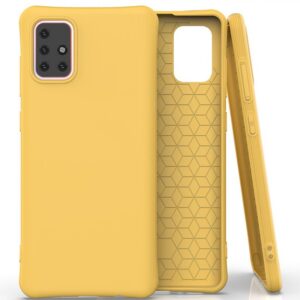 Husa Anti Shock Matt TPU Samsung Galaxy A71 Galben