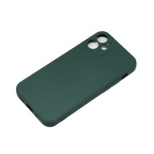 Husa Silicone Case Apple iPhone 12 Verde Inchis