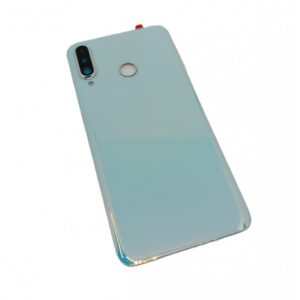 Capac Baterie Huawei P30 Lite Cu Geam Camera Alb Perlat