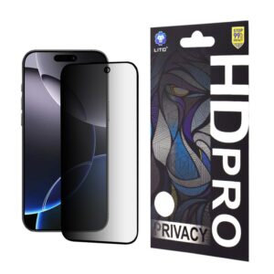 Geam Soc Protector Privacy Full Glue iPhone 16 Pro Max, iPhone 18 Pro Max / 17 Pro Max