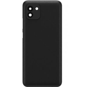Capac Baterie Samsung Galaxy A03, A035 Negru Cu Geam Camera