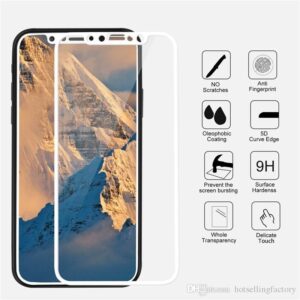 Geam Soc Protector Full LCD 5D Apple iPhone X 5.8 Alb
