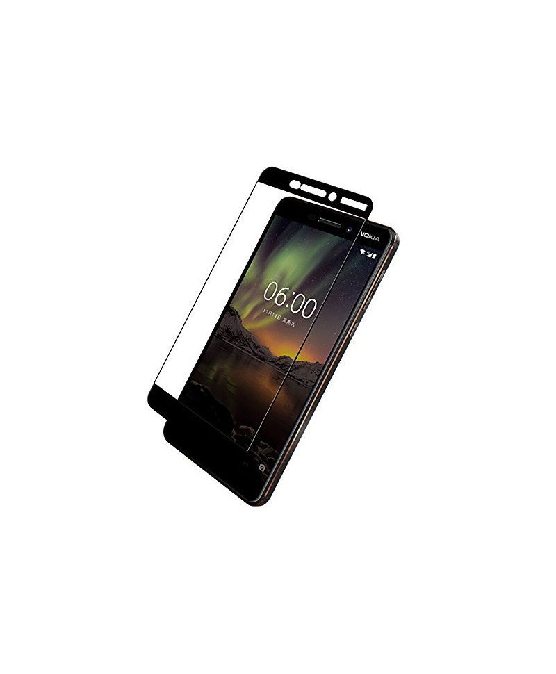 Geam Soc Protector Full LCD 5D Nokia 6, Negru