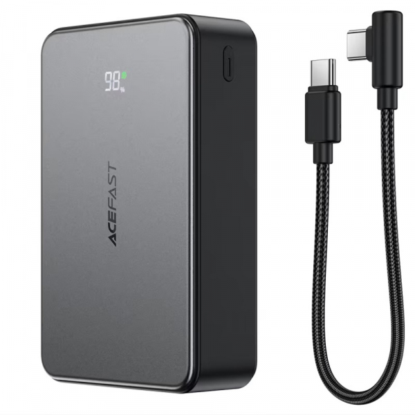 Baterie Externa Acefast M29, 20000mAh, 22.5W, QC + PD, 1 x USB-A - 2 x USB-C, Neagra