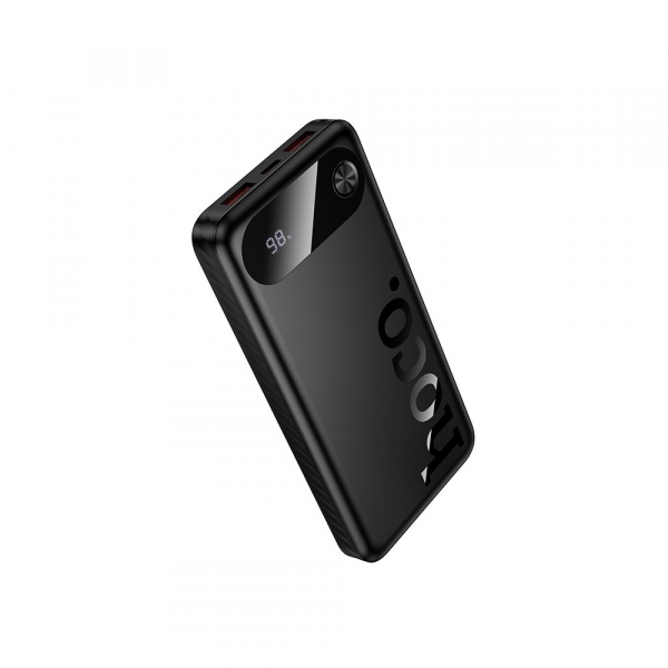Baterie Externa HOCO J154, 10000mAh, 22.5W, QC + PD, 1 x USB-C - 2 x USB-A, Neagra