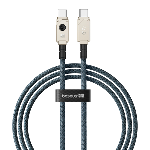 Cablu Date si Incarcare USB-C - USB-C Baseus Unbreakable, 100W, 2m, Alb P10355800221-01