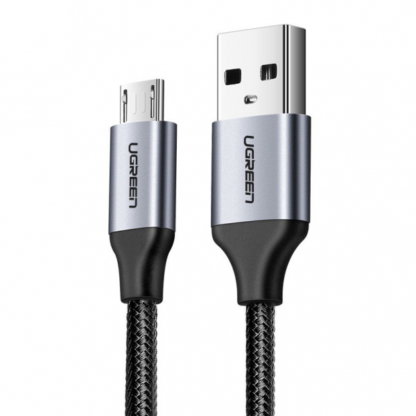Cablu Date si Incarcare USB-A - microUSB UGREEN US290, 18W, 1.5m, Negru