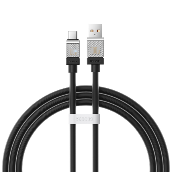 Cablu Date si Incarcare USB-A - USB-C Baseus CoolPlay, 100W, 2m, Negru CAKW000701
