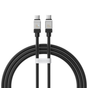 Cablu Date si Incarcare USB-C - USB-C Baseus CoolPlay, 100W, 1m, Negru CAKW000201