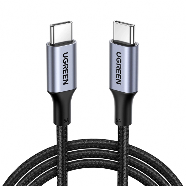 Cablu Date si Incarcare USB-C - USB-C UGREEN US316, 100W, 0.5m, Gri