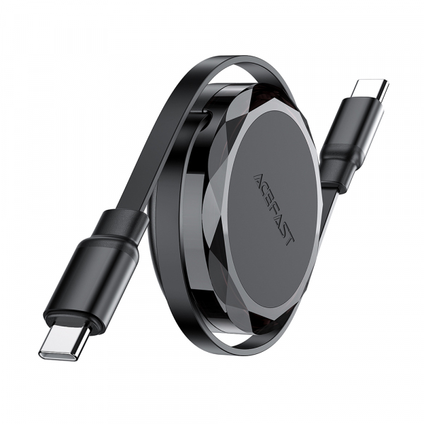 Cablu Date si Incarcare USB-C - USB-C Acefast C13-03, 60W, 0.8m, Negru