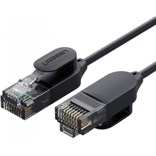 Cablu Retea UGREEN NW122, UTP, Cat6A, 1.5m, Negru