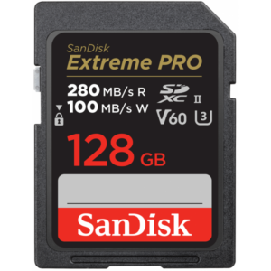 Card Memorie SDXC SanDisk Extreme Pro, 128Gb, Clasa 10 / UHS-2 U3 SDSDXEP-128G-GN4IN