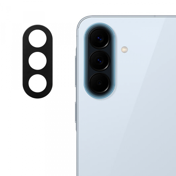 Folie de protectie Camera Spate Techsuit pentru Samsung Galaxy A57 5G, Sticla Securizata, Neagra