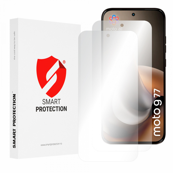 Folie de protectie Ecran Smart Protection Premium Classic pentru Motorola Moto G77, Plastic, Set 2 bucati