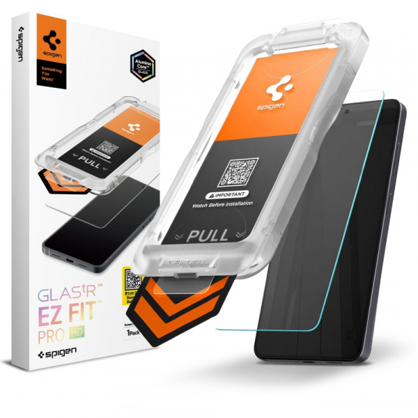 Folie de protectie Ecran Spigen GlastR EZ FIT Pro HD pentru Samsung Galaxy S26 Plus S947, Sticla Securizata, Full Glue AGL11086