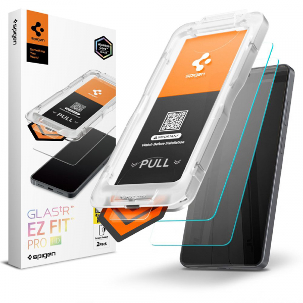 Folie de protectie Ecran Spigen GlastR EZ FIT Pro HD pentru Samsung Galaxy S26 Ultra S948, Sticla Securizata, Full Glue, Set 2 bucati AGL11072