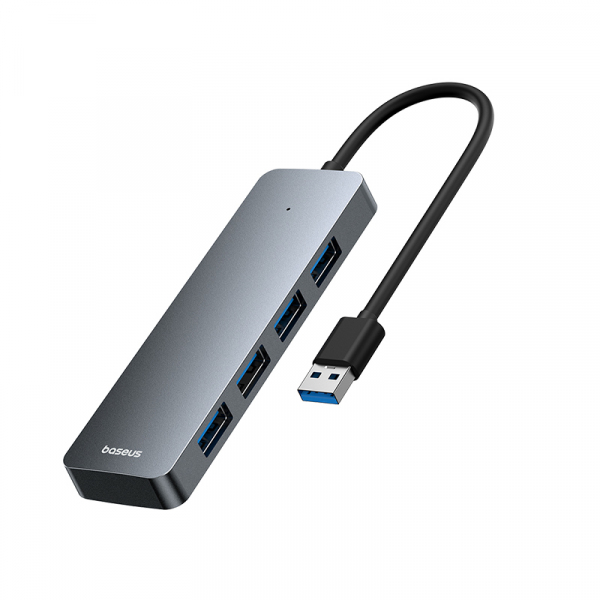 Hub USB Baseus UltraJoy Lite, 4 x USB-A 3.0, Gri B0005280B811-00