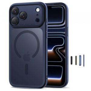 Husa MagSafe pentru Apple iPhone 18 Pro Max / 17 Pro Max, Tech-Protect, MagPeak, Bleumarin Mata