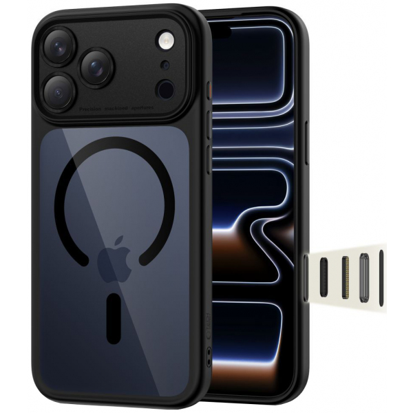 Husa MagSafe pentru Apple iPhone 18 Pro / 17 Pro, Tech-Protect, MagPeak, Bleumarin