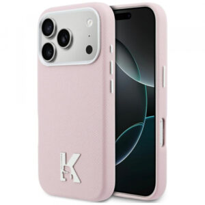 Husa MagSafe pentru Apple iPhone 18 Pro / 17 Pro, Karl Lagerfeld, Karl Head Logo, Roz