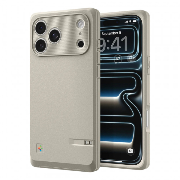 Husa MagSafe pentru Apple iPhone 18 Pro Max / 17 Pro Max, Spigen, Classic LS, Crem ACS10478