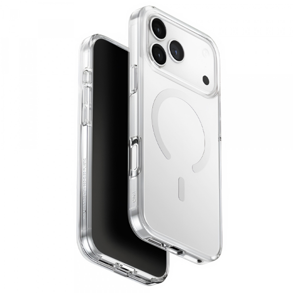 Husa MagSafe pentru Apple iPhone 18 Pro Max / 17 Pro Max, UNIQ, Clario MagClick, Transparenta