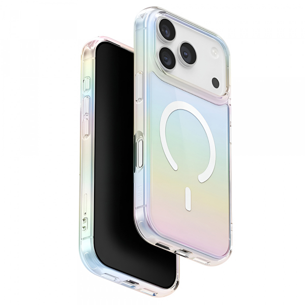 Husa MagSafe pentru Apple iPhone 18 Pro / 17 Pro, UNIQ, Iridescia MagClick, Multicolor