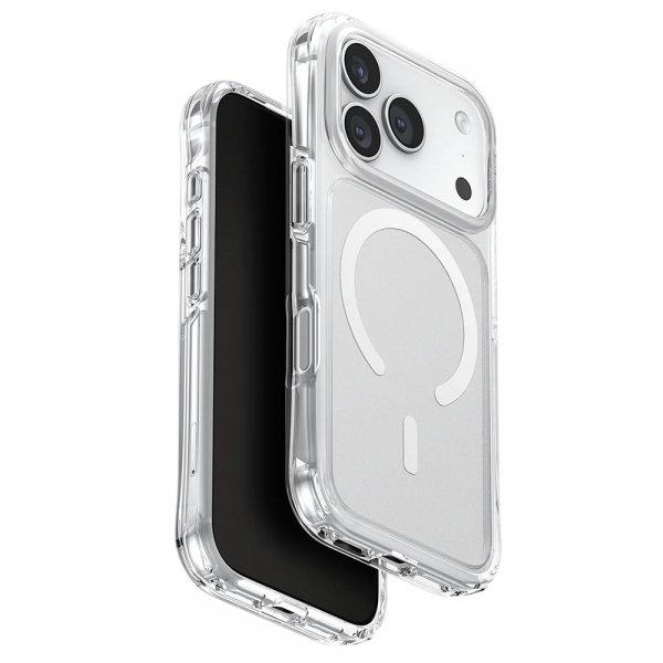 Husa MagSafe pentru Apple iPhone 18 Pro / 17 Pro, UNIQ, LifePro Xtreme MagClick, Transparenta