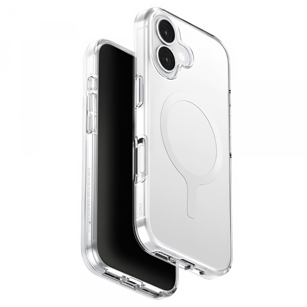 Husa MagSafe pentru Apple iPhone 17, UNIQ, Clario MagClick, Transparenta