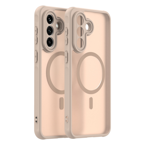 Husa MagSafe pentru Samsung Galaxy A37 5G, Techsuit, HaloFrost II, Aurie
