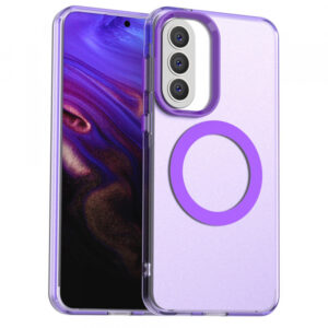 Husa MagSafe pentru Samsung Galaxy A57 5G, Techsuit, CandyCase, Mov