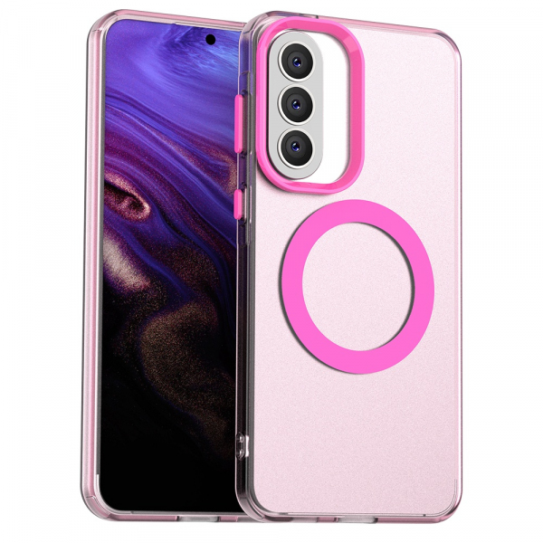 Husa MagSafe pentru Samsung Galaxy A57 5G, Techsuit, CandyCase, Roz