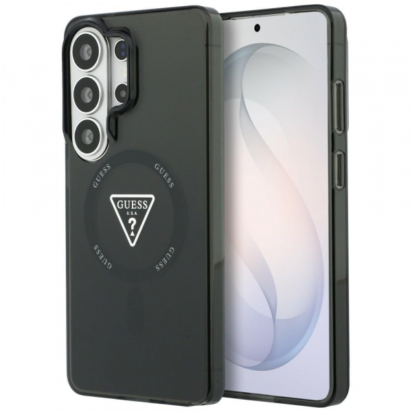 Husa MagSafe pentru Samsung Galaxy S26 Ultra S948, Guess, IML Gradient Triangle Logo, Neagra