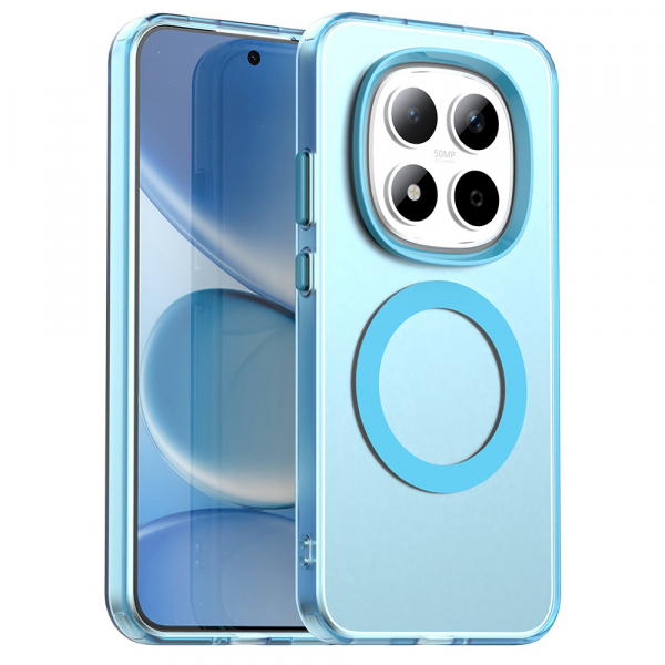 Husa MagSafe pentru Xiaomi Redmi Note 15 Pro 5G, Techsuit, CandyCase, Albastra