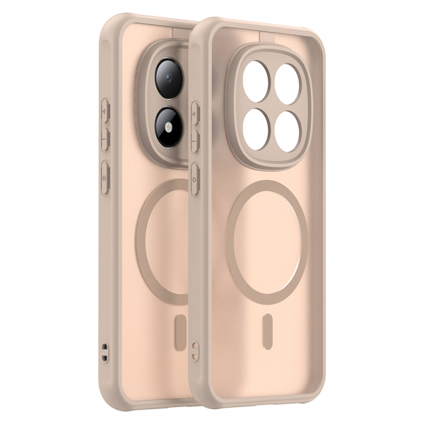 Husa MagSafe pentru Xiaomi Redmi Note 15 Pro 5G, Techsuit, HaloFrost II, Aurie