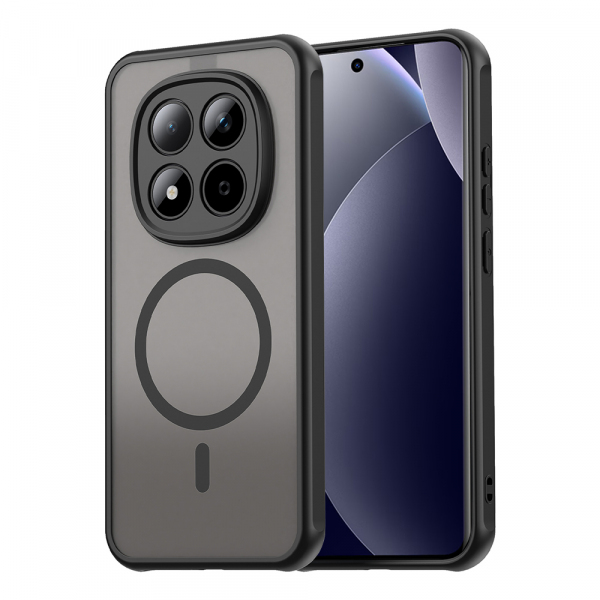Husa MagSafe pentru Xiaomi Redmi Note 15 Pro 5G, Techsuit, HaloFrost II, Neagra