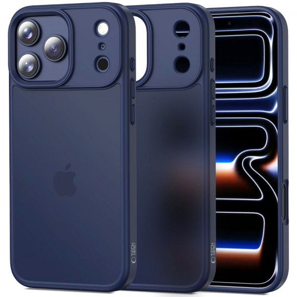 Husa pentru Apple iPhone 18 Pro / 17 Pro, Tech-Protect, Magmat, Bleumarin Mata