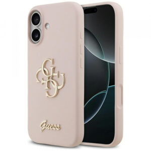 Husa pentru Apple iPhone 17, Guess, Big 4G Script, Roz Deschis