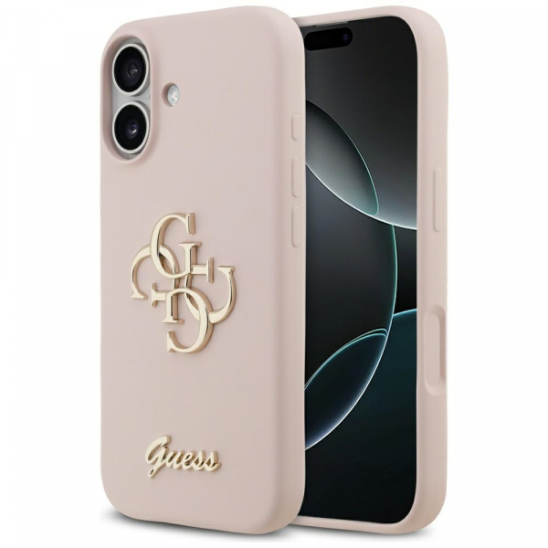Husa pentru Apple iPhone 17, Guess, Big 4G Script, Roz Deschis