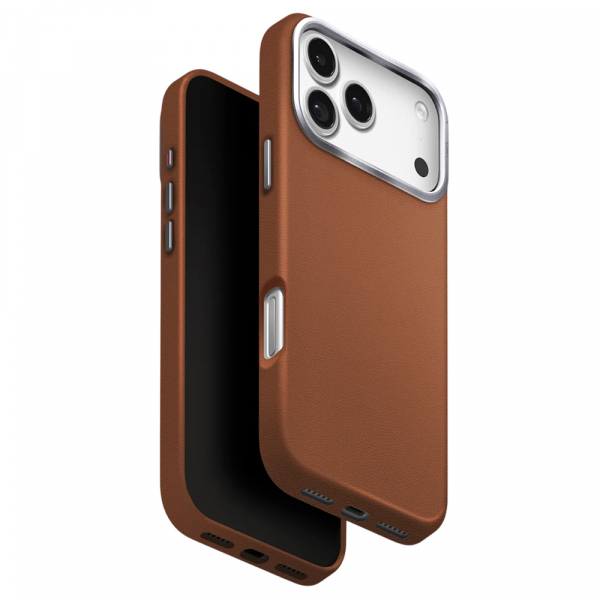 Husa pentru Apple iPhone 18 Pro / 17 Pro, UNIQ, Lyden Leatherette, Maro