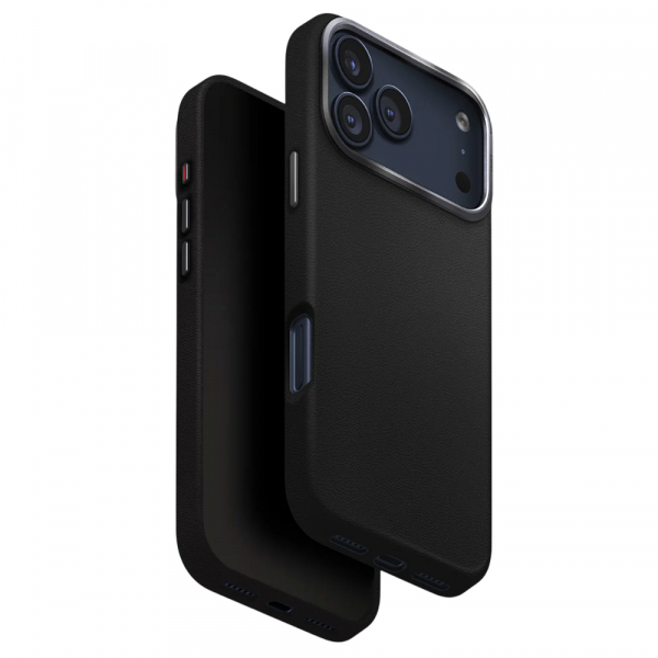 Husa pentru Apple iPhone 18 Pro / 17 Pro, UNIQ, Lyden Leatherette, Neagra